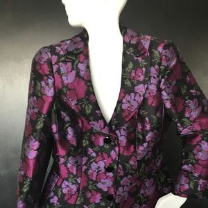 Giorgio Armani Le Collezioni Purple & Black Blazer